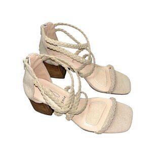 Joie Felina Women’s Taupe Strappy Open Toed Casual Heeled Sandals Size 6.5